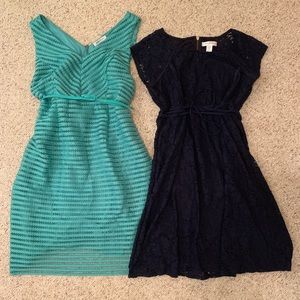 Lot of Motherhood Maternity belted dresses